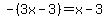 -%283x-3%29+=+x-3