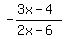 -%283x-4%29%2F%282x-6%29