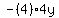 -%284%294y+