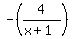 -%284%2F%28x%2B1%29%29