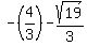 -%284%2F3%29-sqrt%2819%29%2F3