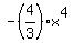-%284%2F3%29x%5E4