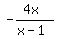 -%284x%29%2F%28x-1%29