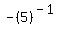 -%285%29%5E%28-1%29