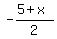 -%285%2Bx%29%2F2