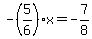 -%285%2F6%29x=-7%2F8
