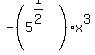 -%285%5E%281%2F2%29%29x%5E3