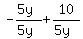 -%285y%29%2F%285y%29%2B10%2F%285y%29