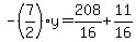 -%287%2F2%29y=208%2F16%2B11%2F16