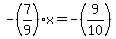 -%287%2F9%29x+=+-%289%2F10%29