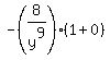 -%288%2Fy%5E9%29%281%2B0%29