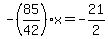 -%2885%2F42%29x=-21%2F2