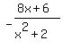 -%288x%2B6%29%2F%28x%5E2%2B2%29