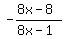 -%288x-8%29%2F%288x-1%29