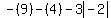 -%289%29-%284%29-3abs%28-2%29