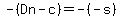 -%28Dn-c%29=-%28-s%29