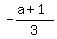 -%28a%2B1%29%2F3