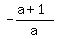 -%28a%2B1%29%2Fa