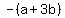 -%28a%2B3b%29