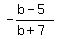 -%28b-5%29%2F%28b%2B7%29