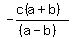 -%28c%28a%2Bb%29%29%2F%28%28a-b%29%29