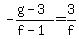 -%28g-3%29%2F%28f-1%29+=+3%2Ff