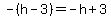 -%28h-3%29+=+-h%2B3