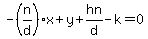 -%28n%2Fd%29x%2By%2Bhn%2Fd-k=0