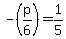 -%28p%2F6%29+=+1%2F5