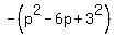 -%28p%5E2-6p%2B3%5E2%29