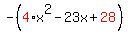 -%28red%284%29x%5E2-23x%2Bred%2828%29%29