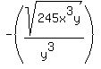 -%28sqrt%28245x%5E3y%29%2F%28y%5E3%29%29