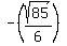 -%28sqrt%2885%29%2F6%29