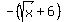 -%28sqrt%28x%29%2B6%29
