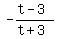 -%28t-3%29%2F%28t%2B3%29