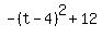 -%28t-4%29%5E2+%2B+12