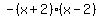 -%28x%2B2%29%2A%28x-2%29