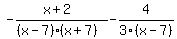 -%28x%2B2%29%2F%28%28x-7%29%28x%2B7%29%29-4%2F3%28x-7%29