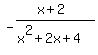 -%28x%2B2%29%2F%28x%5E2%2B2x%2B4%29