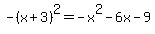 -%28x%2B3%29%5E2=-x%5E2-6x-9