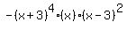 -%28x%2B3%29%5E4%28x%29%28x-3%29%5E2