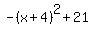-%28x%2B4%29%5E2%2B21