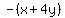 -%28x%2B4y%29