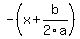 -%28x%2Bb%2F2a%29