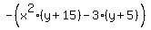 -%28x%5E2%28y%2B15%29+-+3%28y%2B5%29%29