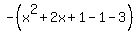 -%28x%5E2%2B2x%2B1-1-3%29