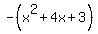 -%28x%5E2%2B4x%2B3%29