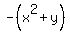 -%28x%5E2%2By%29