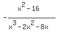 -%28x%5E2-16%29%2F%28x%5E3+-+2x%5E2+-+8x%29