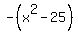 -%28x%5E2-25%29